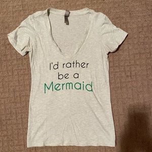 I’d Rather Be A Mermaid Shirt Size L